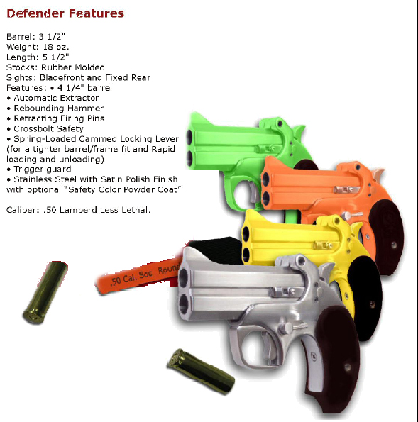Cum vedeti, in ciuda culorilor, sunt din otel si se trage cu un fel de blanks de .50